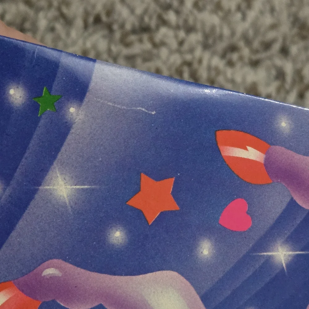 Lisa Frank Rainbow Bear Riding A Unicorn FOLDER